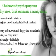 Osobowość psychopatyczna: chłodny urok, brak sumienia i manipulacja. Nie daj się zwieść uśmiechowi, za nim kryje się zimna kalkulacja.