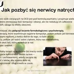 Czy OCD jest uleczalne? Leczenie farmakologiczne i psychoterapia pomagają odzyskać kontrolę nad myślami i zachowaniem, redukując cierpienie.