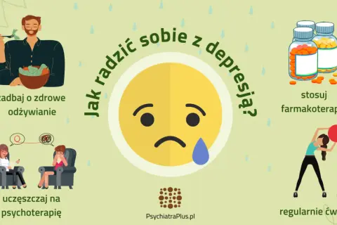 Jak pomóc osobie z depresją? Zadbaj o zdrowe odżywianie, uczęszczaj na psychoterapię, stosuj farmakoterapię i regularnie ćwicz.