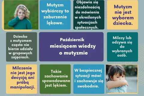Dziecko z mutyzmem wybiórczym nie mówi w pewnych sytuacjach, co nie jest jego wyborem ani manipulacją.