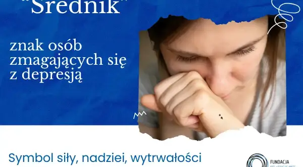 Symbol "Średnik" dla osób zmagających się z depresją. To znak siły, nadziei i wytrwałości w walce o lepsze jutro.