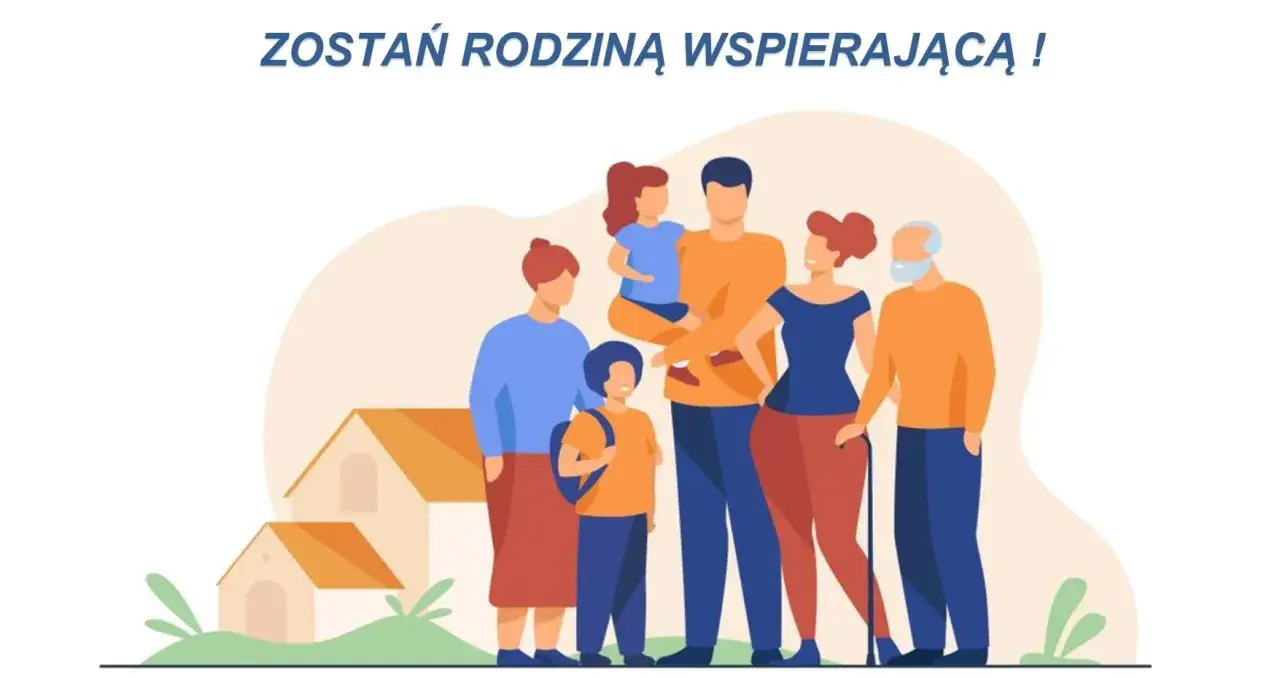 Wspierająca rodzina, gdzie każdy członek rodziny czuje się bezpiecznie i kochany. Dbanie o bliskich to piękna opieka na członka rodziny.